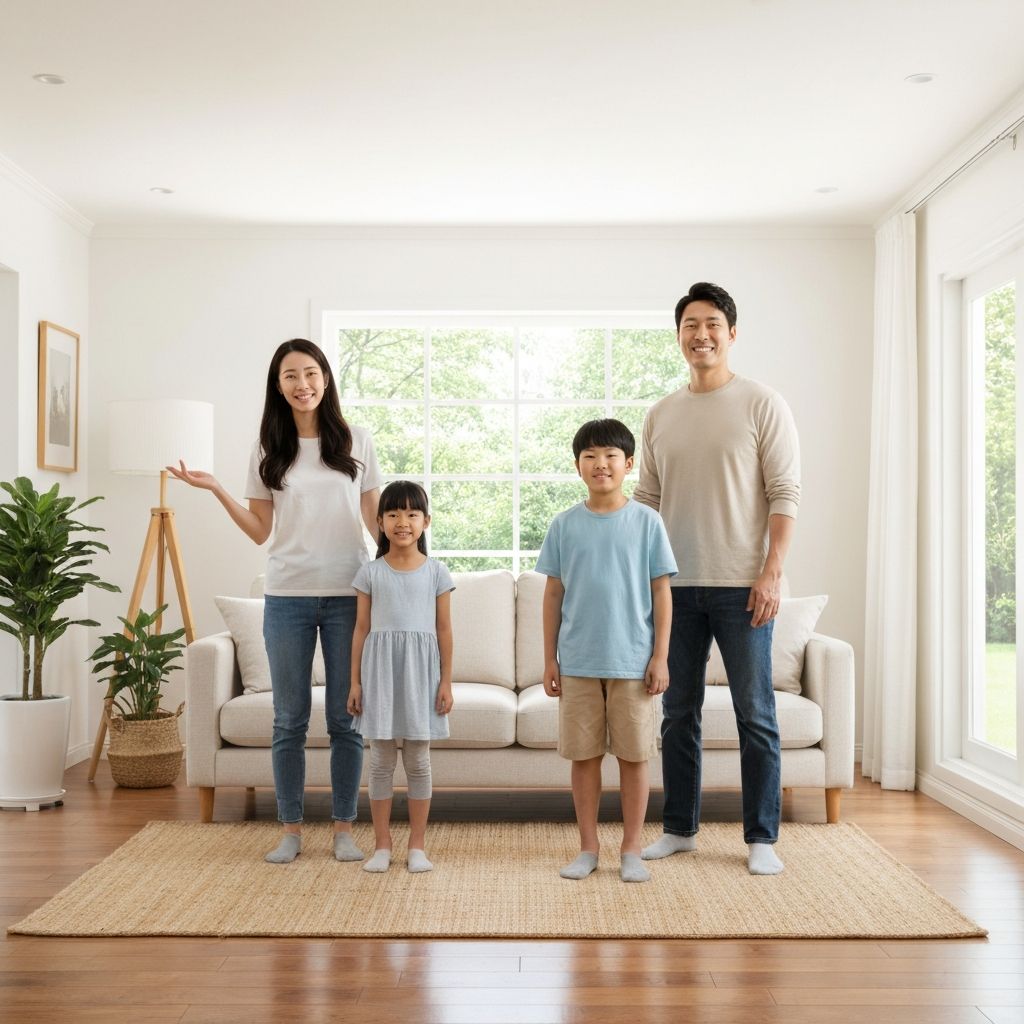 예스OK클린 시공 후 만족한 고객 가족